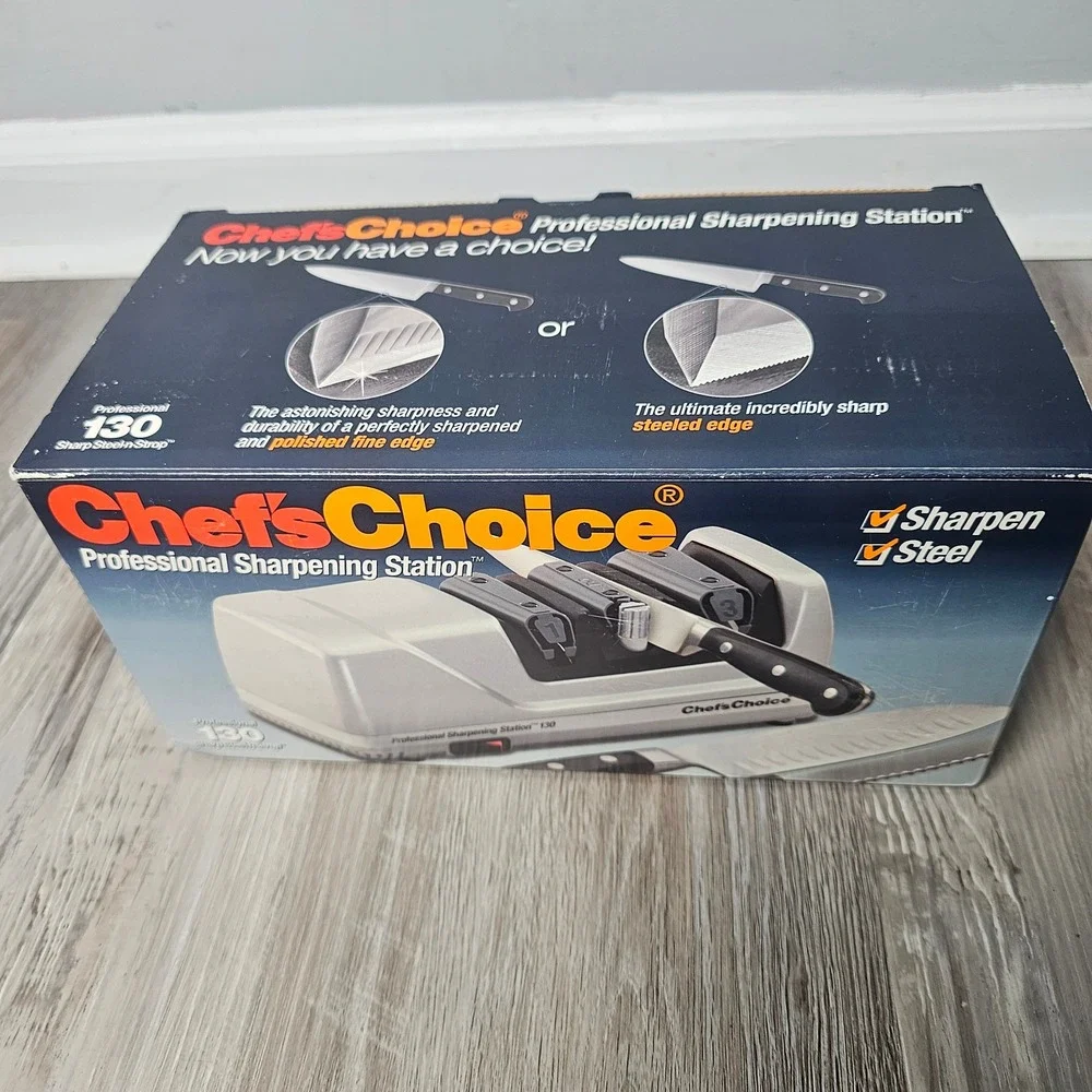 Chef'sChoice 130 Professional Diamond Hone Electric Knife Sharpener Open Box